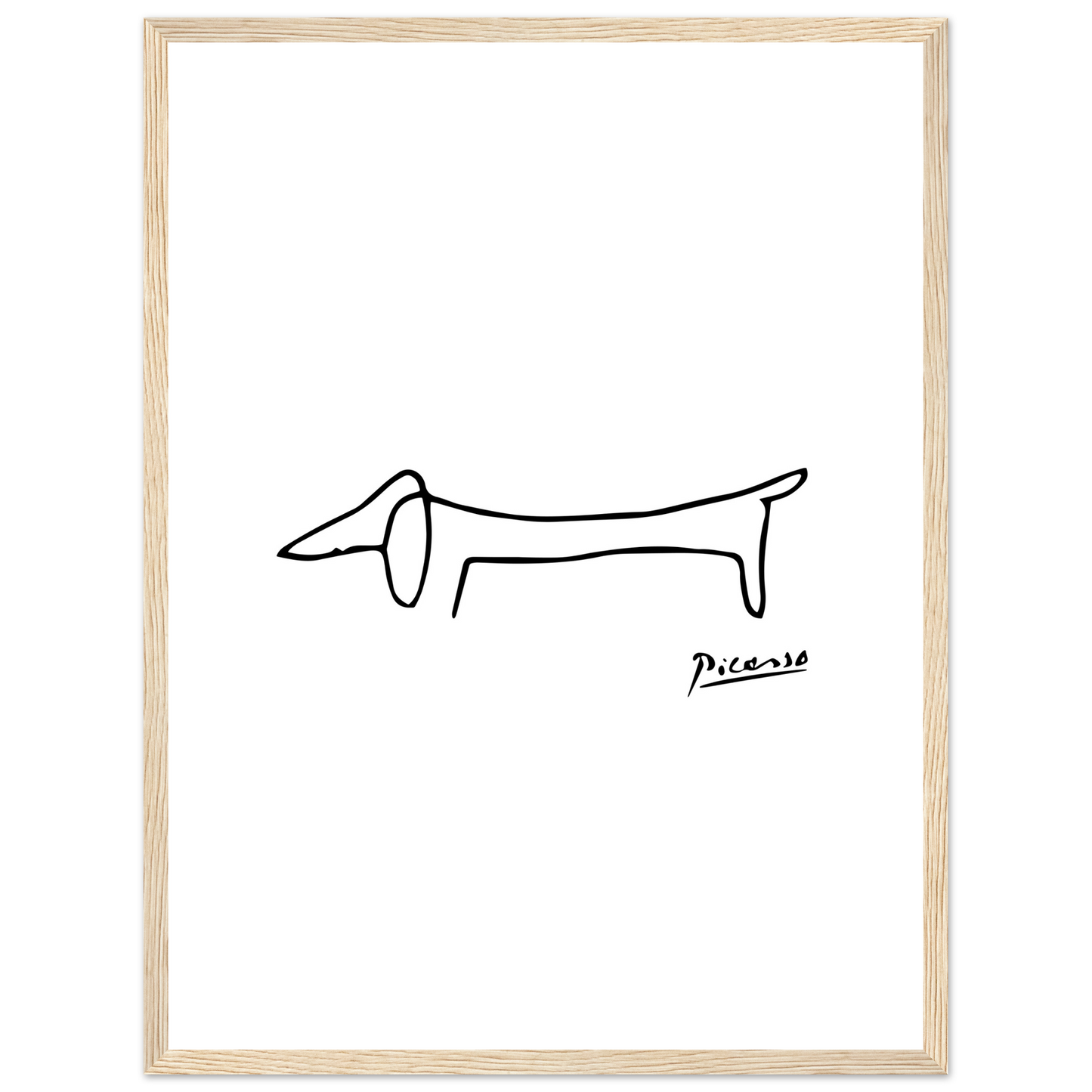 Pablo Picasso Dachshund Dog (Lump) Artwork Poster-12