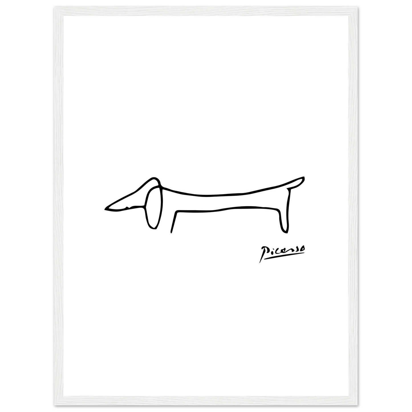 Pablo Picasso Dachshund Dog (Lump) Artwork Poster-13