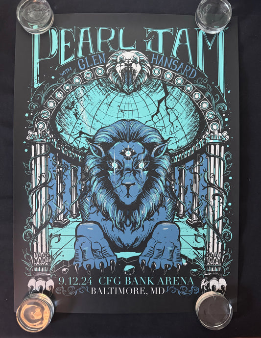 Pearl Jam Poster Baltimore, Maryland 2024 - Evangeline Gallagher