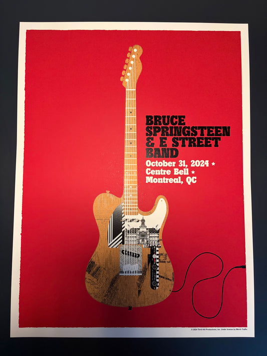 Bruce Springsteen Poster Montreal, Quebec 2024 - Matt Needle
