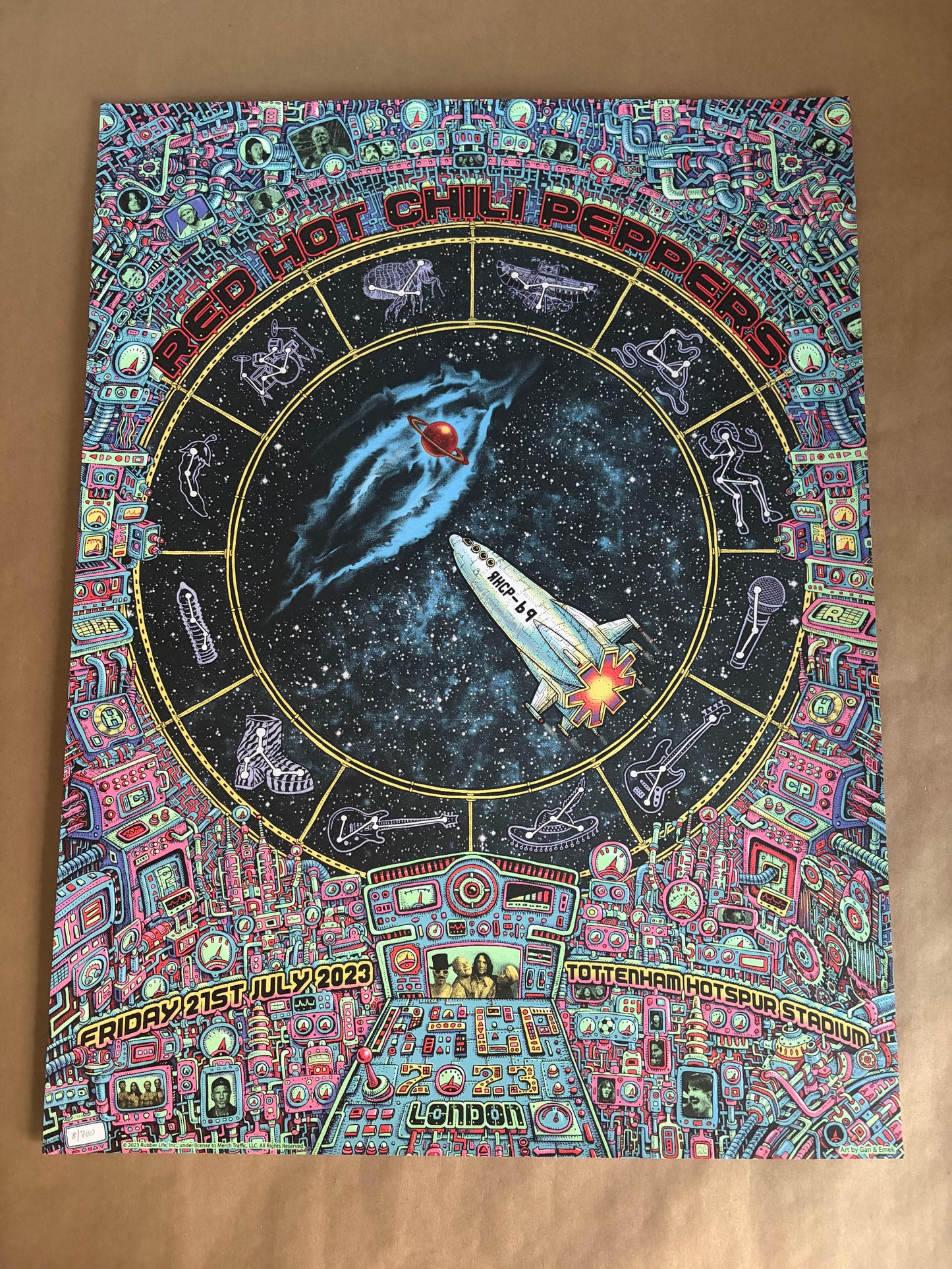 Red Hot Chili Peppers Poster London, United Kingdom 2023 - Emek