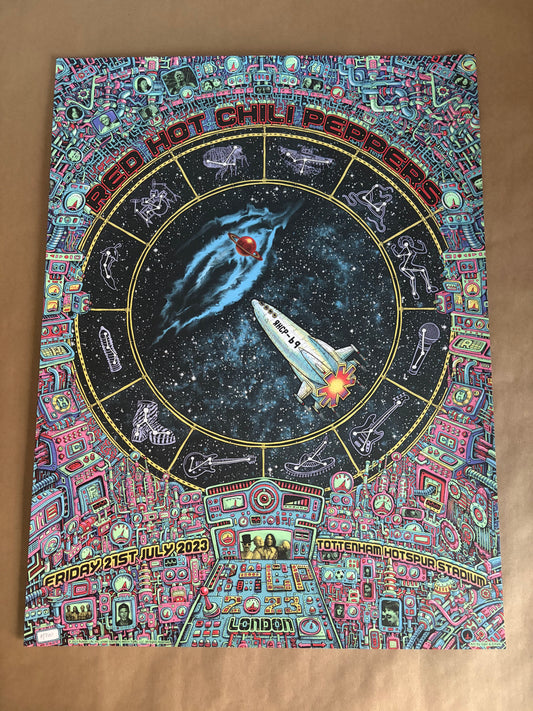 Red Hot Chili Peppers Poster London, United Kingdom 2023 - Emek