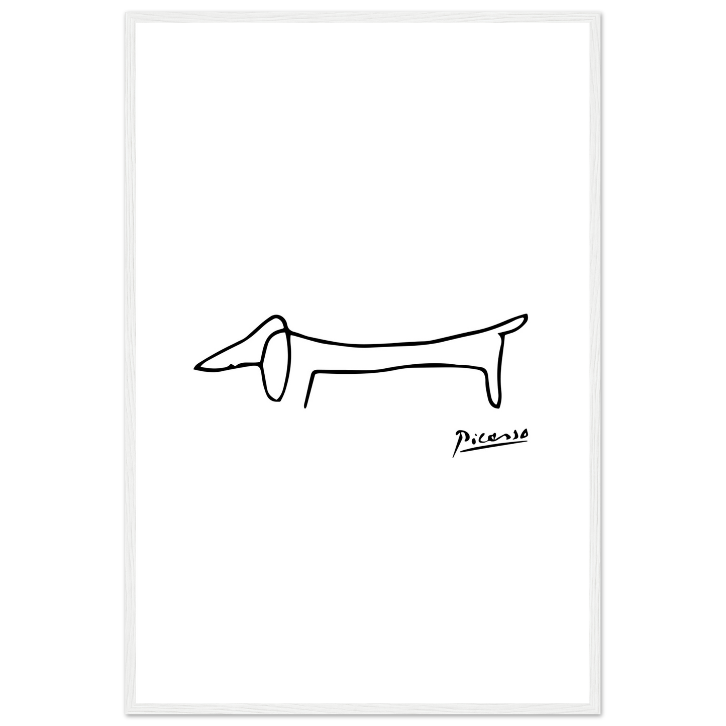 Pablo Picasso Dachshund Dog (Lump) Artwork Poster-16