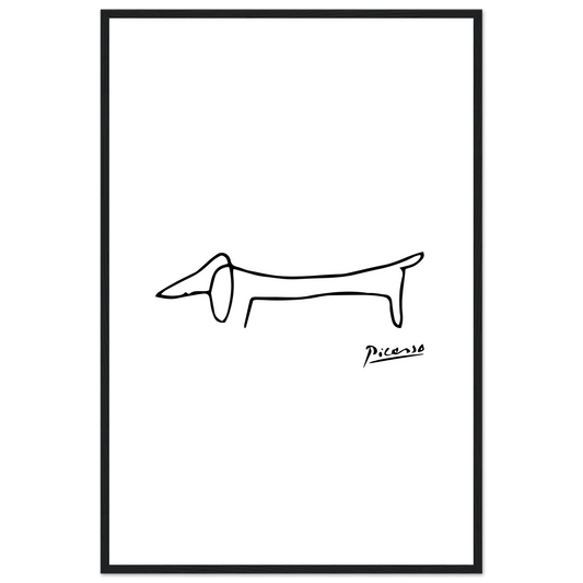 Pablo Picasso Dachshund Dog (Lump) Artwork Poster-0