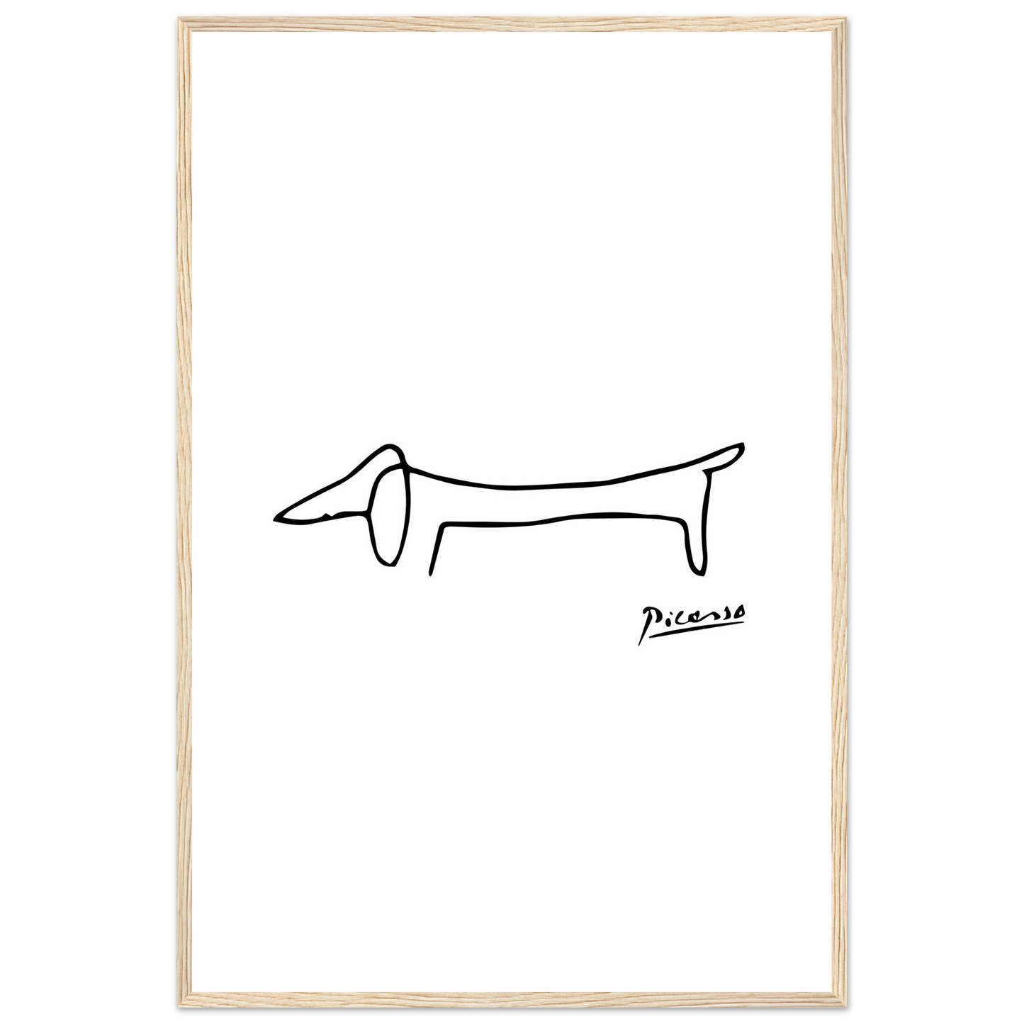 Pablo Picasso Dachshund Dog (Lump) Artwork Poster-15