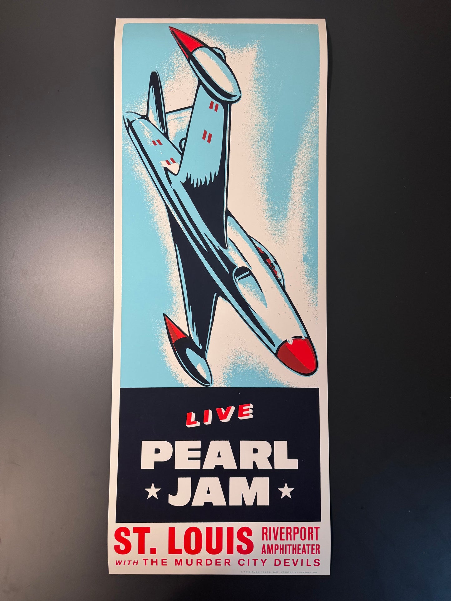 Pearl Jam Poster St. Louis, Missouri 1998 - Ames Design