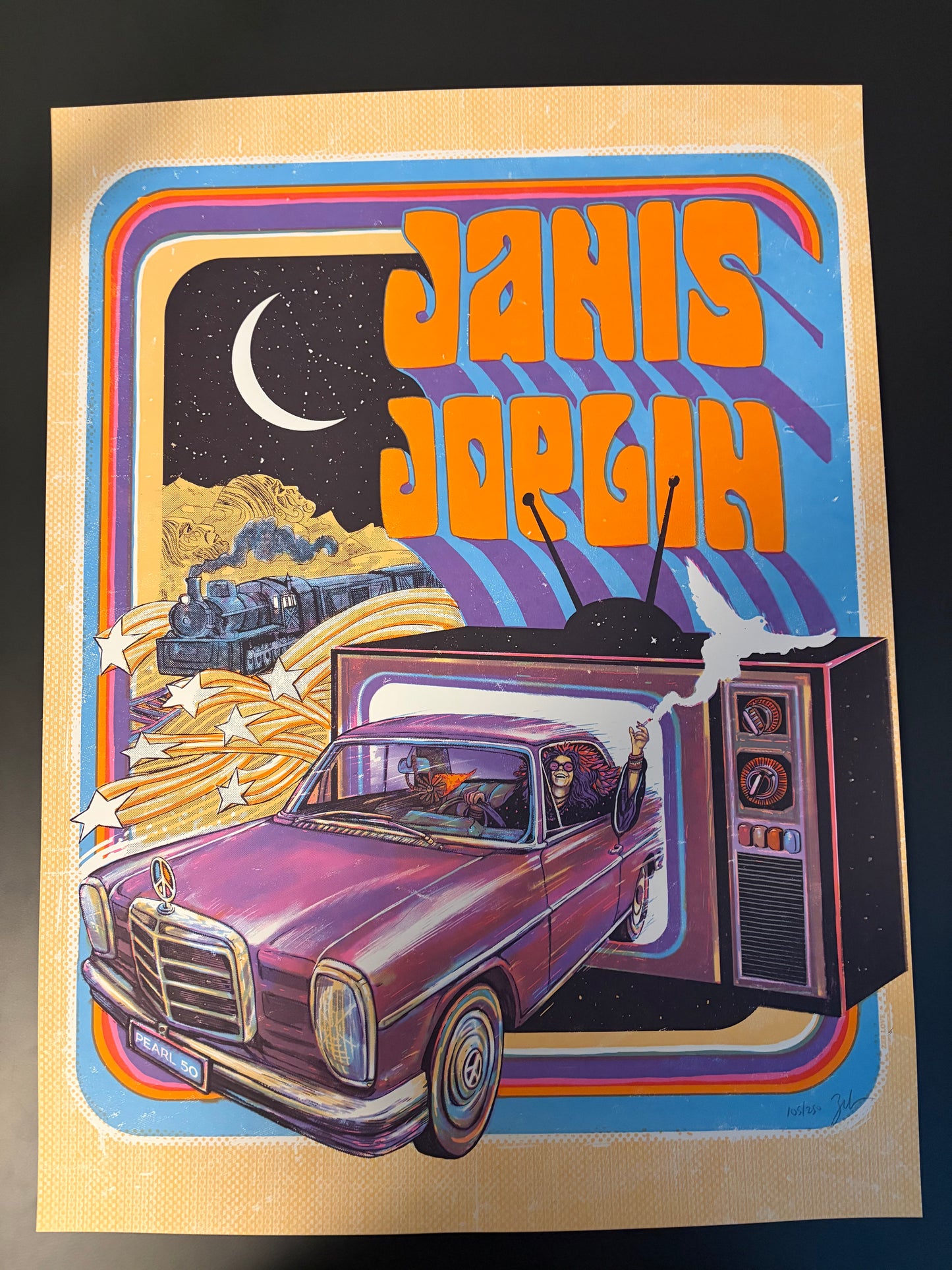 Janis Joplin 50th Anniversary Poster 2021 - Zeb Love