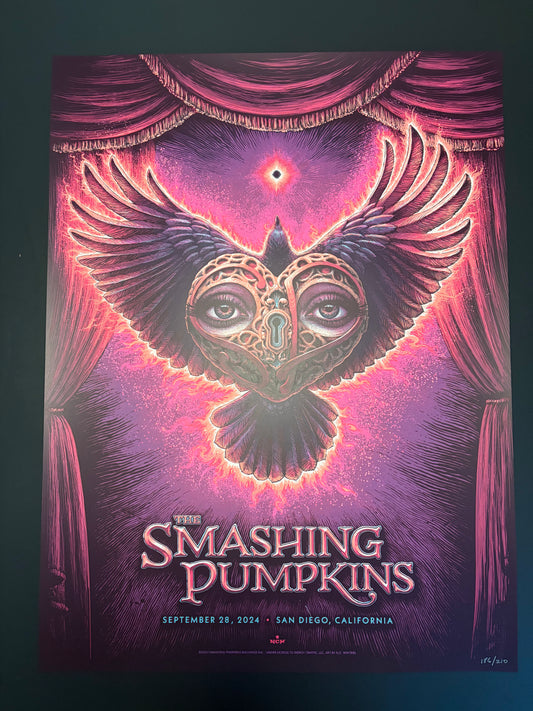 Smashing Pumpkins Poster San Diego, California 2024 - N. C. Winters
