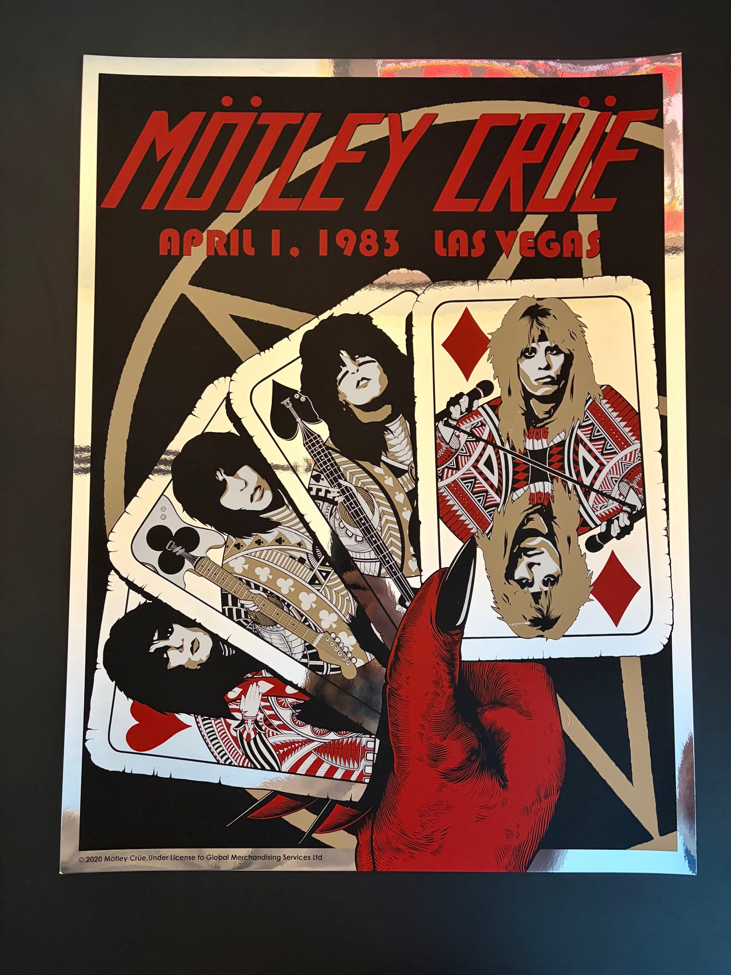 Motley Crue 1983 Las Vegas, Nevada 2020 (Foil) - Andrew Alekseev