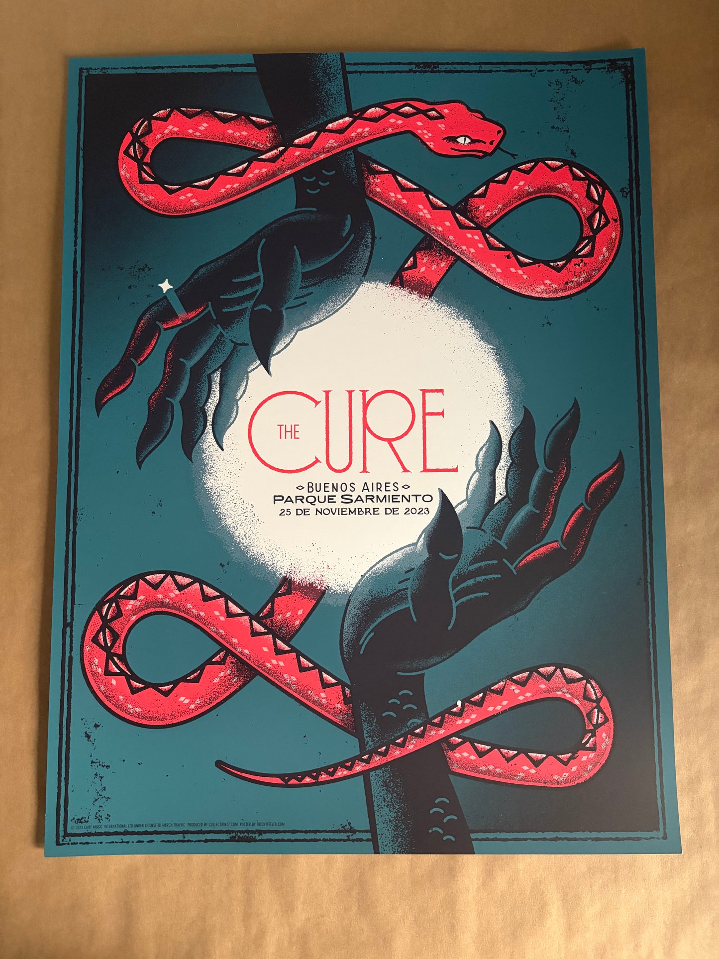 The Cure Poster Buenos Aires, Argentina 2023 - Eric Nyffeler