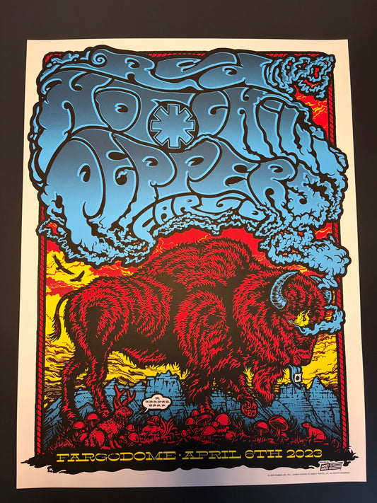 Red Hot Chili Peppers Fargo, North Dakota 2023 - Ames Design