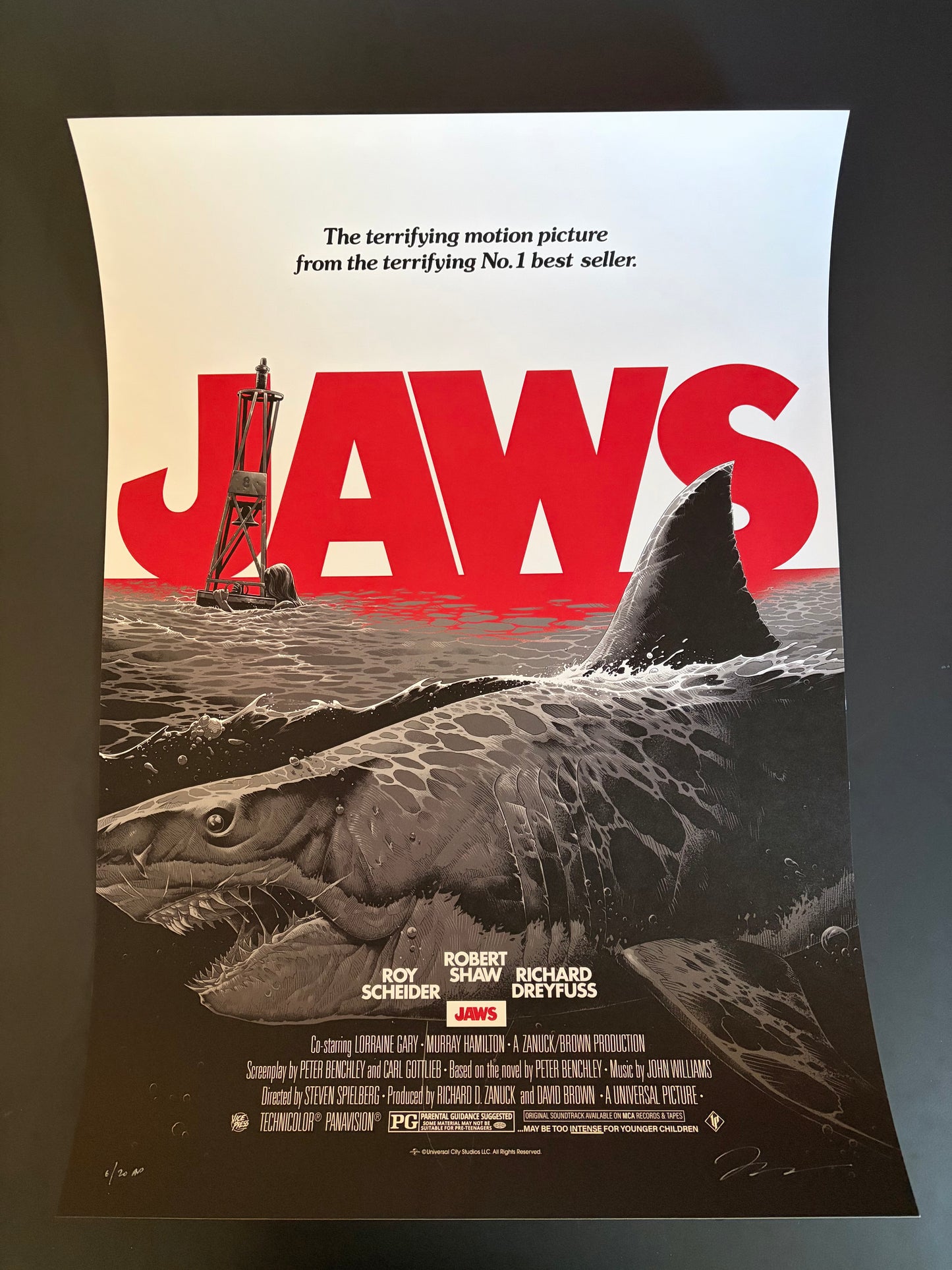 Jaws Poster 2024 (HMV Variant) - Luke Preece