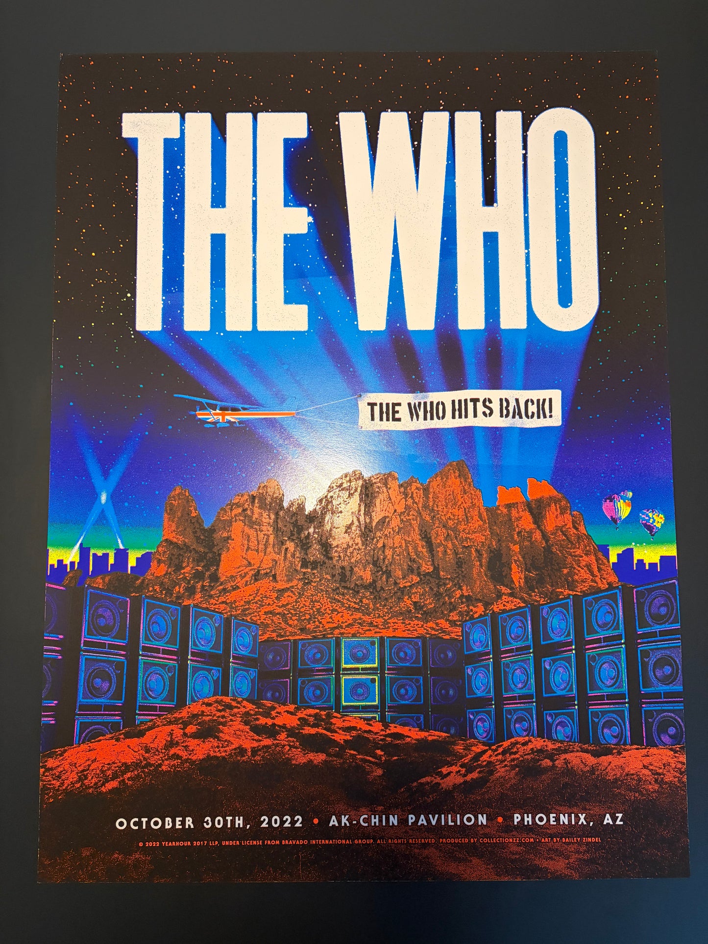 The Who Poster Phoenix, Arizona 2022 - Bailey Zindel