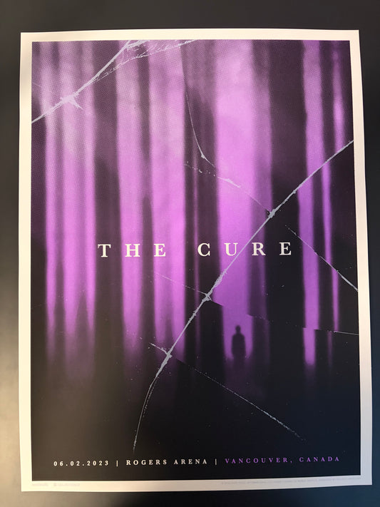 The Cure Poster Vancouver, Canada 2023 (Variant) - Simon Marchner