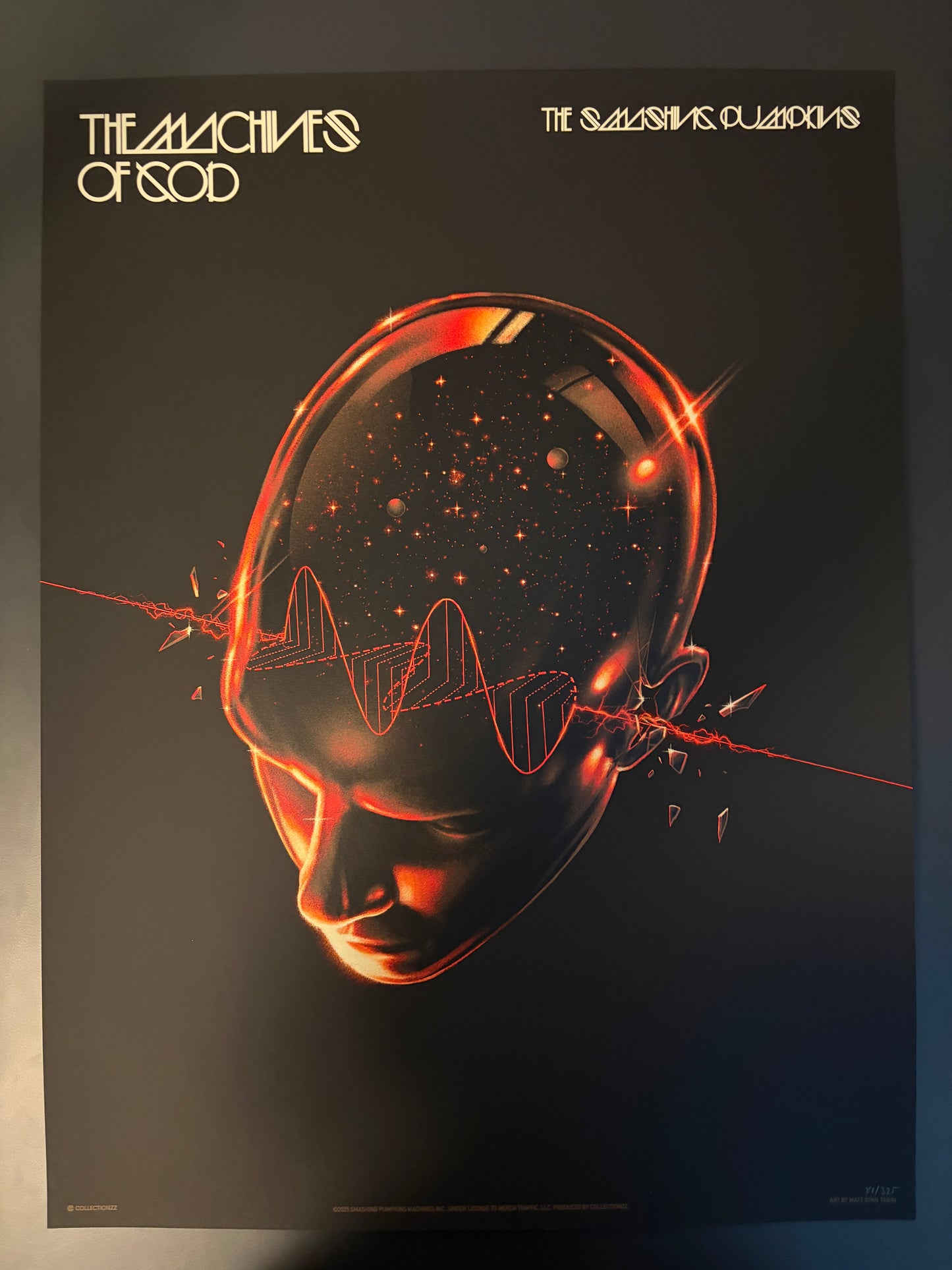 Smashing Pumpkins The Machine of Gods Poster 2025 - Matt Ryan Tobin