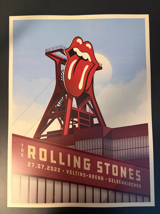 Rolling Stones Poster Gelsenkirchen, Germany 2022 - Simon Marchner