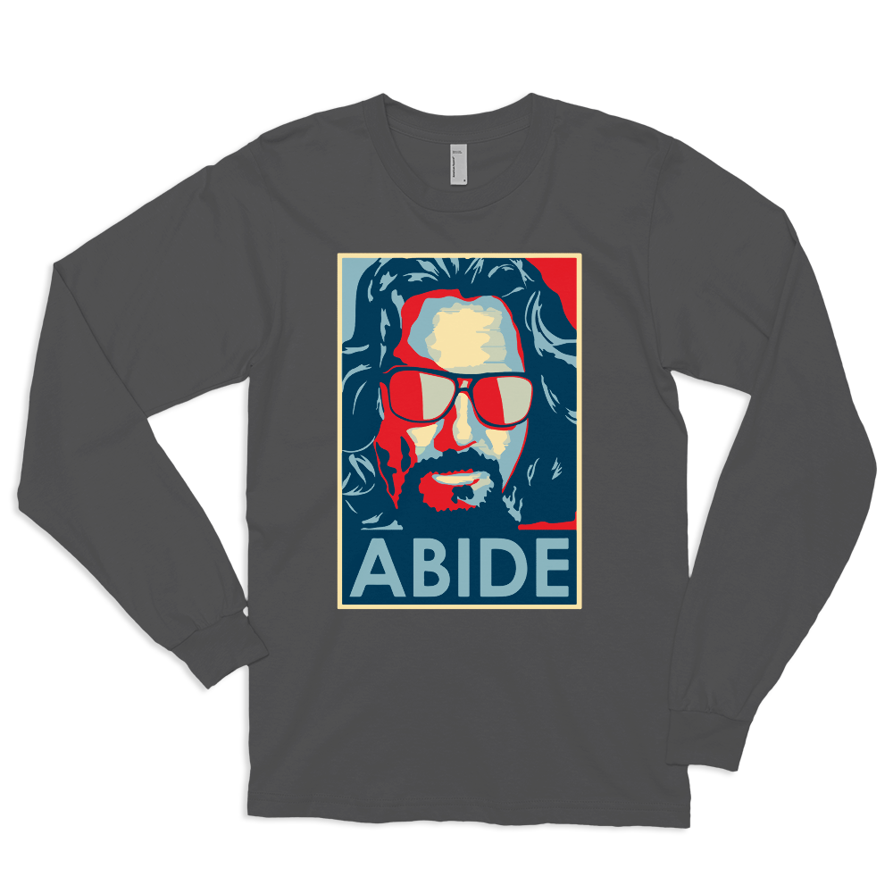 Big Lebowski Abide, Hope Style Long Sleeve Shirt-2