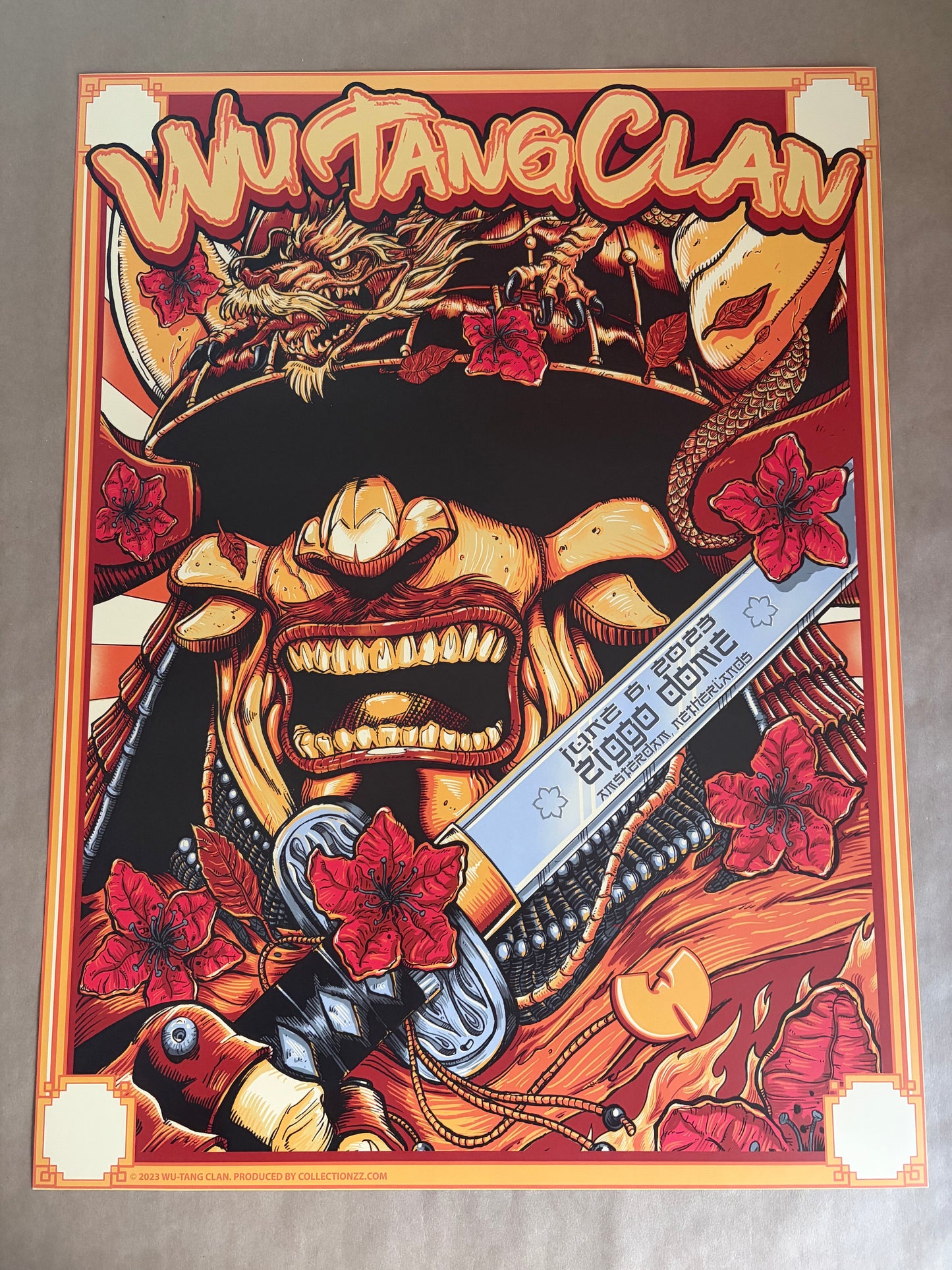 Wu-Tang Clan Poster Amsterdam, Netherlands 2023 - Puis Calzada