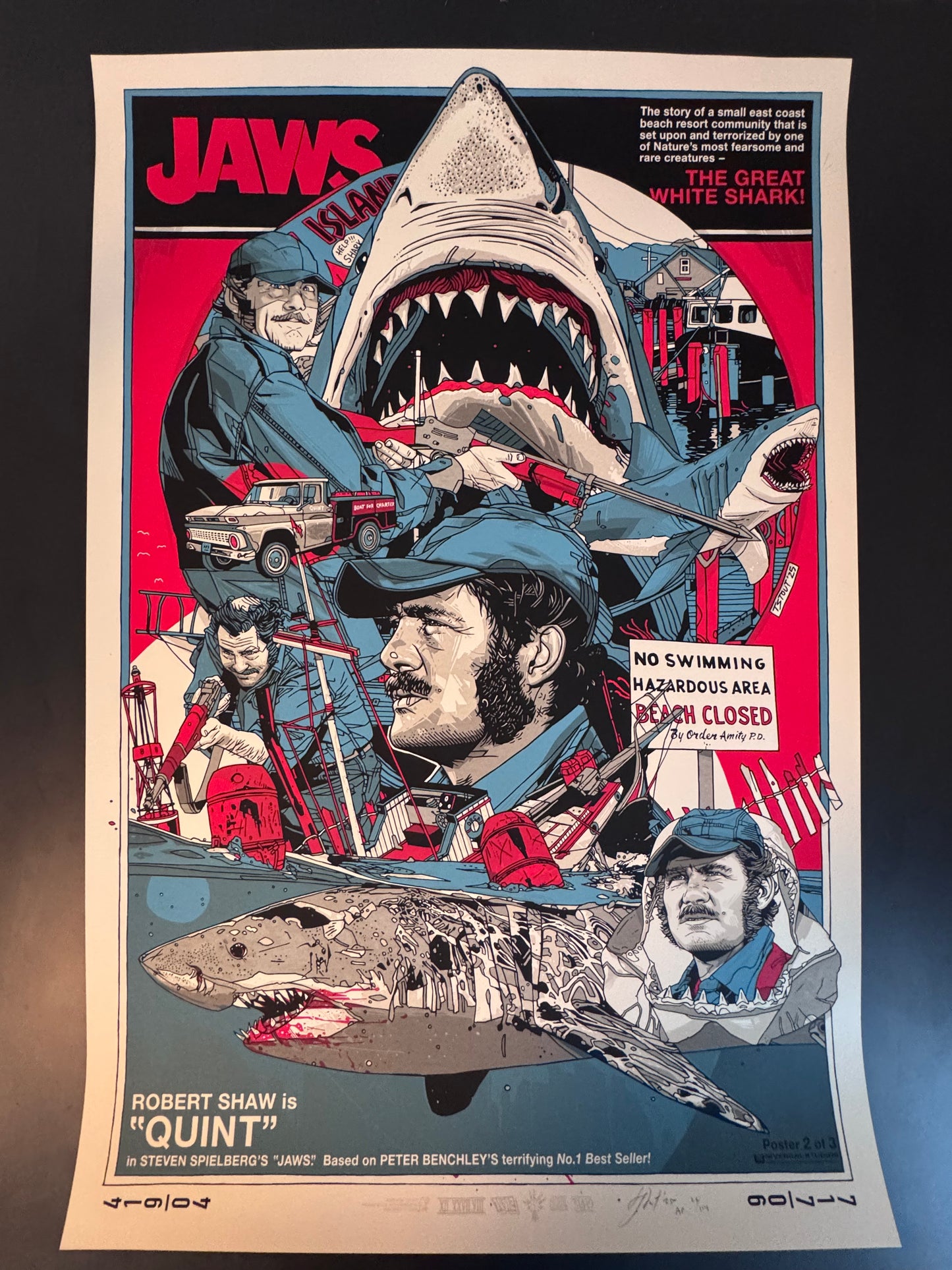 Jaws (Quint) 2025 (SDCC Variant Blood Red) - Tyler Stout