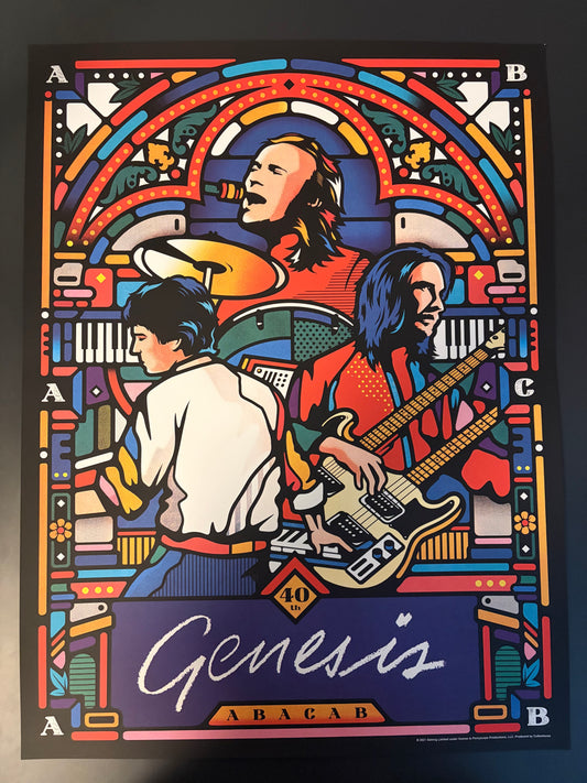 Genesis Abacab 40th Anniversary Poster 2021 - Van Orton Design