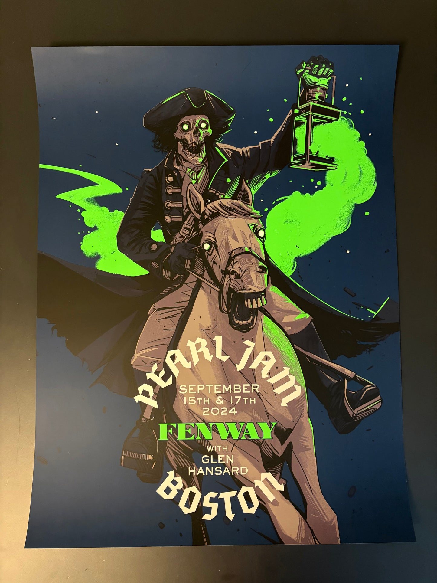 Pearl Jam Poster Boston, Massachusetts 2024 - Oliver Barrett