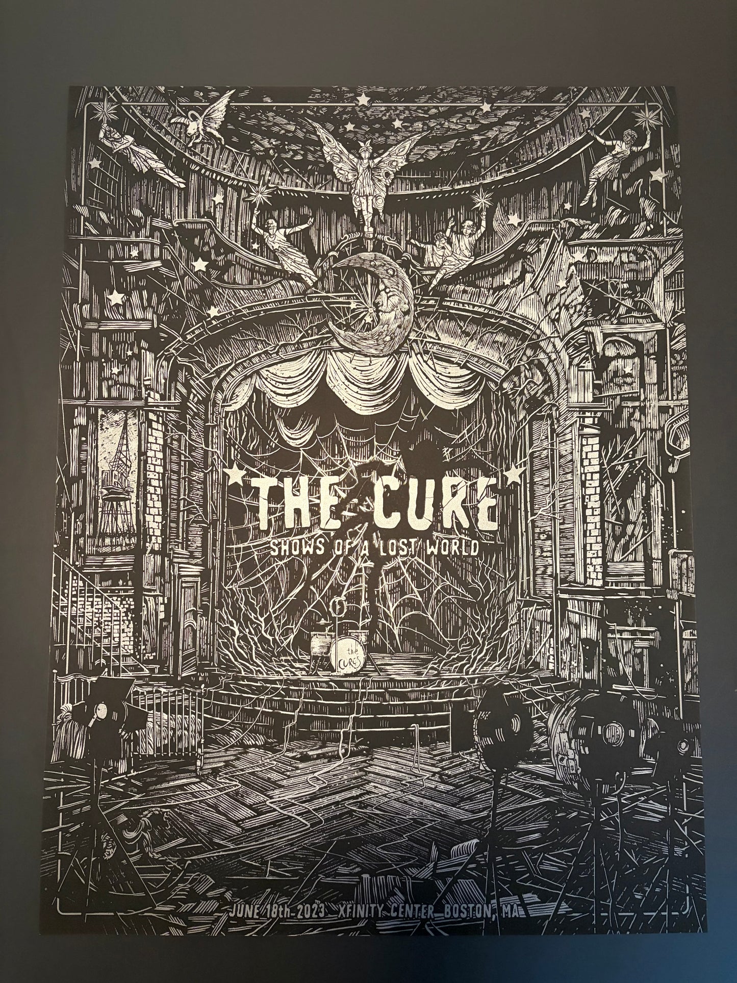 The Cure Poster Boston, Massachusetts 2023 - Daniel Danger