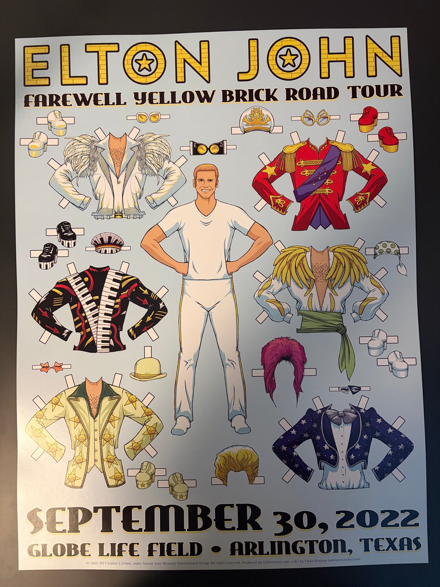 Elton John Poster Arlington, Texas 2022 - Flynn Prejean