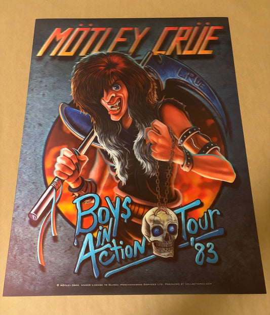 Motley Crue Crucial Crue Boys in Action 1983 Tour 2025 (Lenticular) - Cuyler Smith