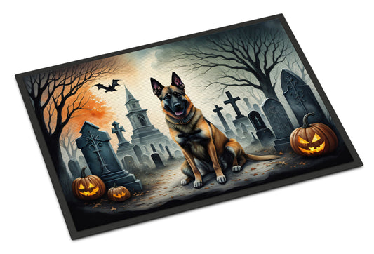 Belgian Malinois Spooky Halloween Doormat-0