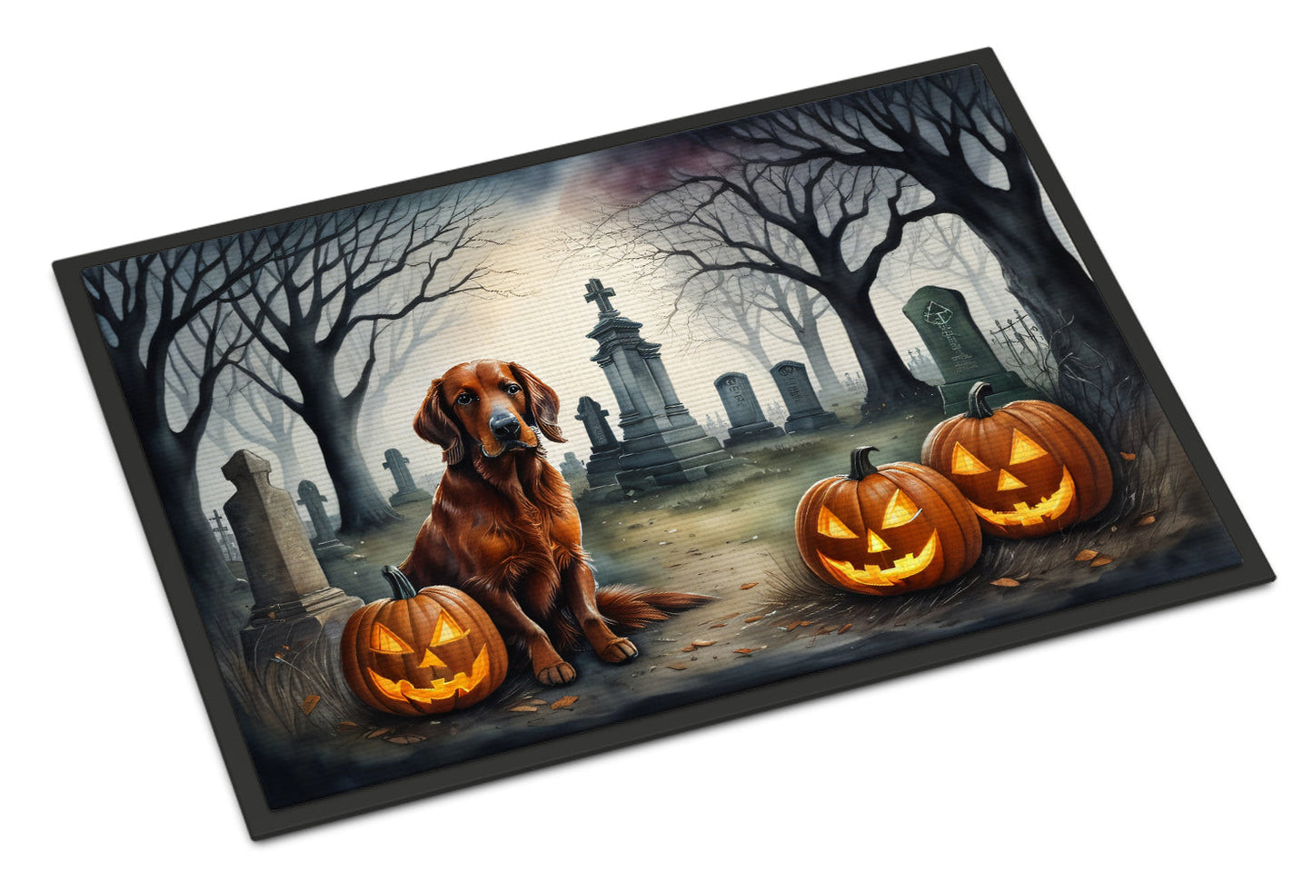 Irish Setter Spooky Halloween Doormat-0