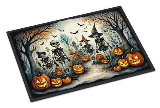 Calacas Skeletons Spooky Halloween Doormat-0