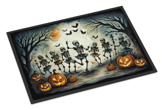 Dancing Skeletons Spooky Halloween Doormat-0