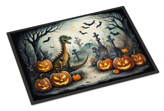 Dinosaurs Spooky Halloween Doormat-0