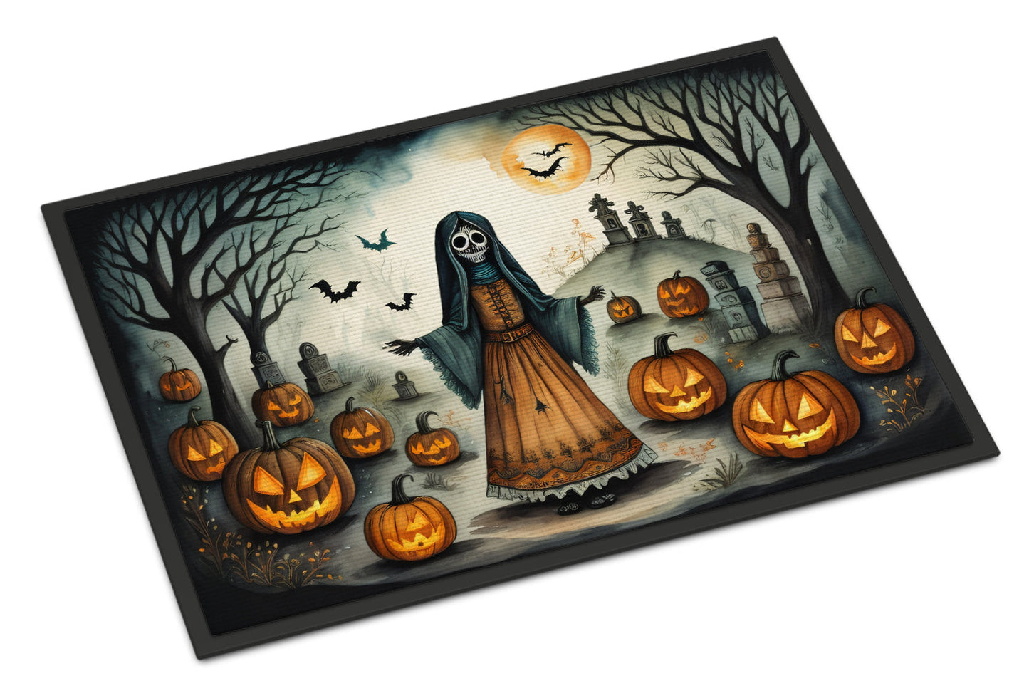 La Llorona Skeleton Spooky Halloween Doormat-0