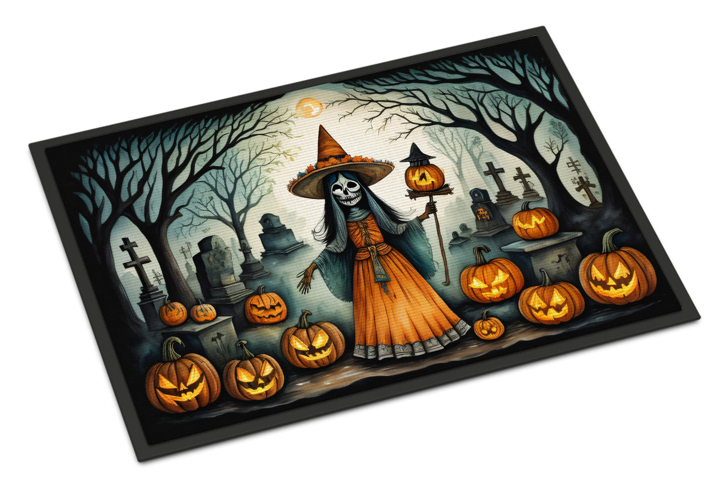 La Llorona Skeleton Spooky Halloween Doormat-0