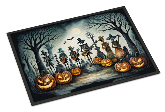 Mariachi Skeleton Band Spooky Halloween Doormat-0