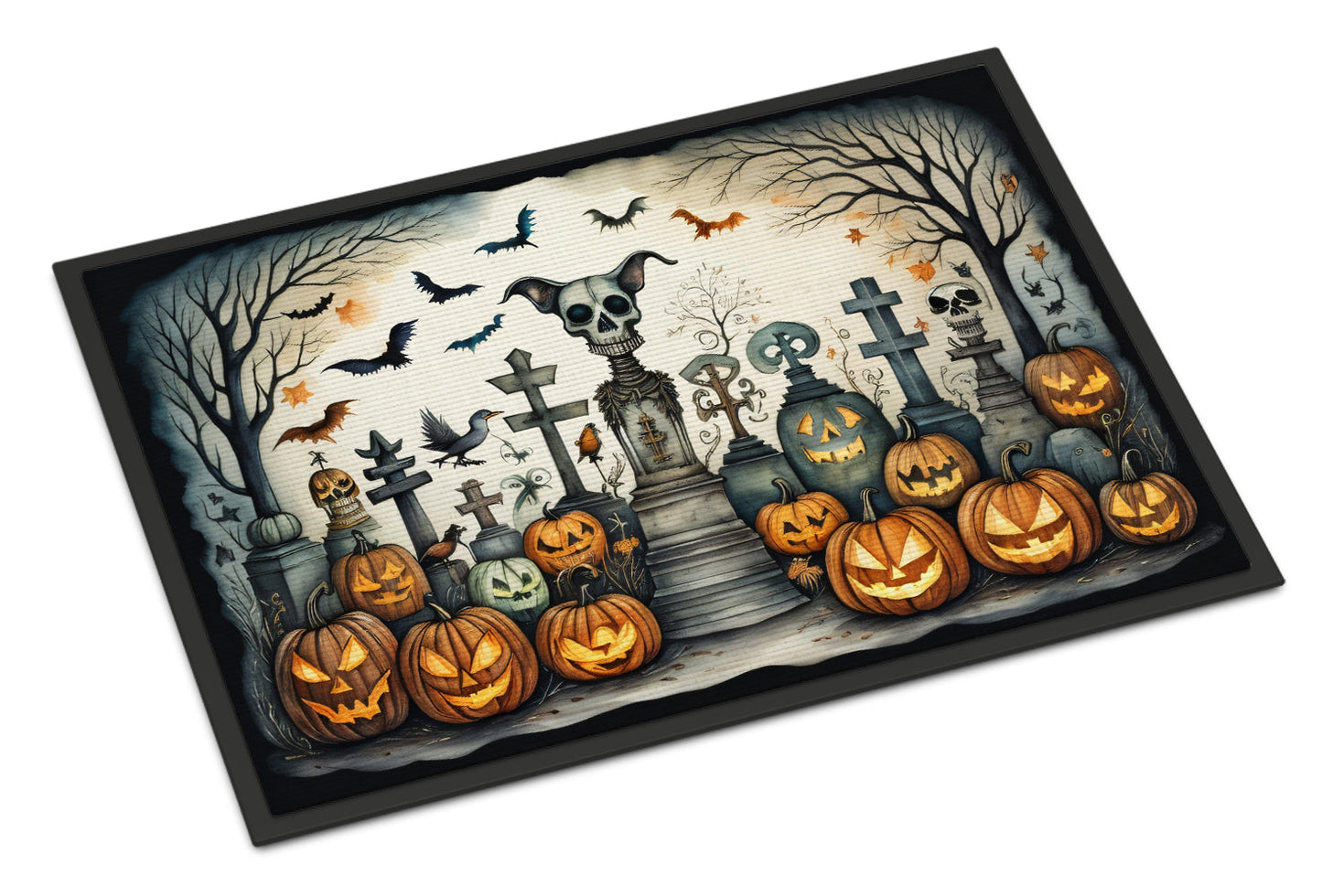 Pet Cemetery Spooky Halloween Doormat-0