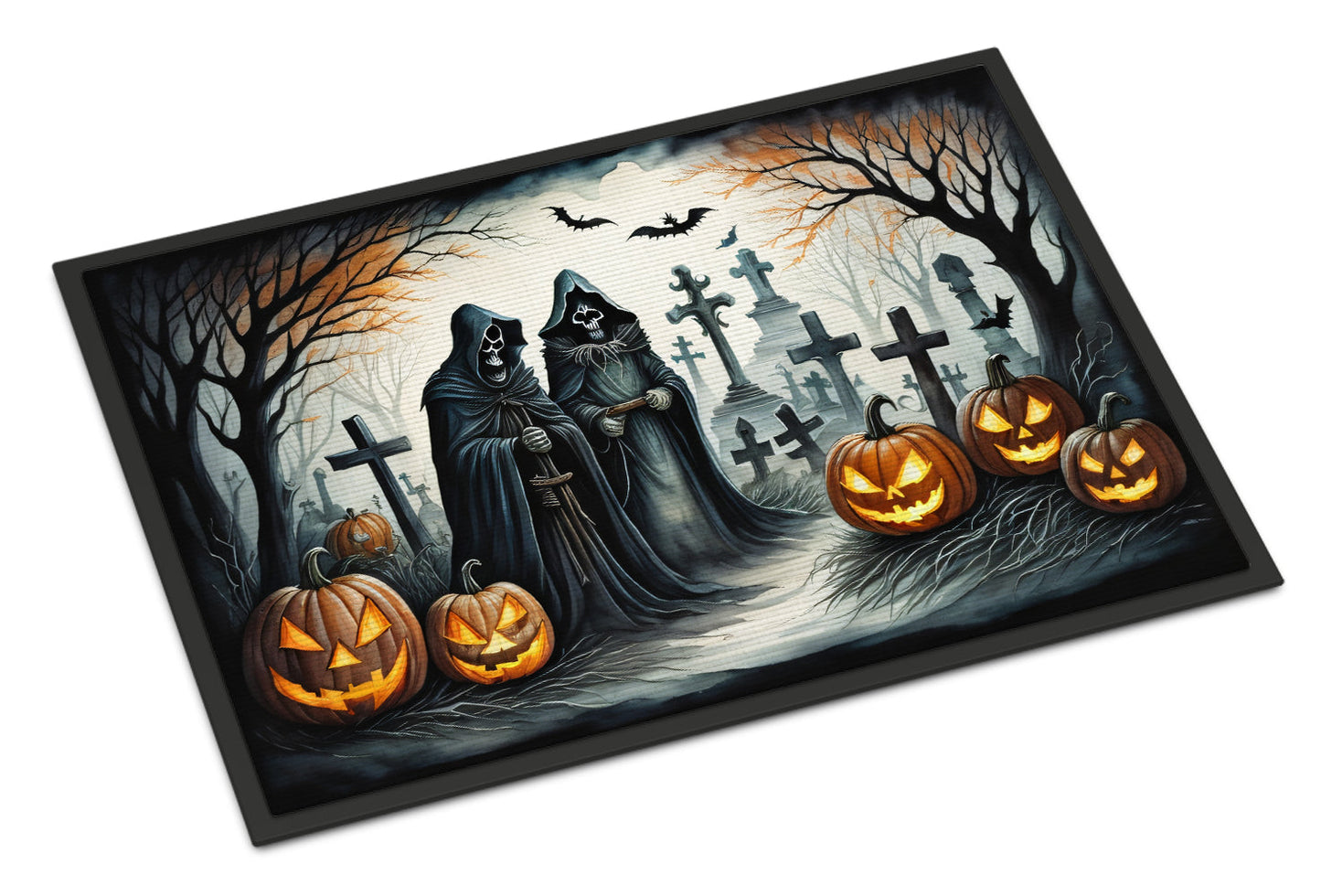 The Grim Reaper Spooky Halloween Doormat-0