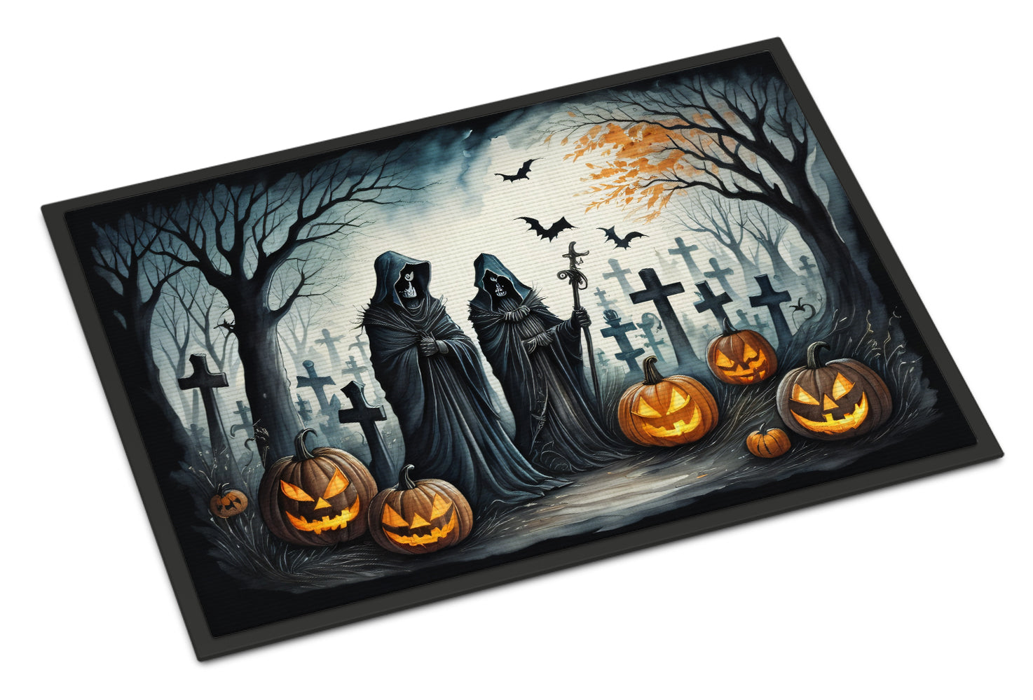 The Grim Reaper Spooky Halloween Doormat-0