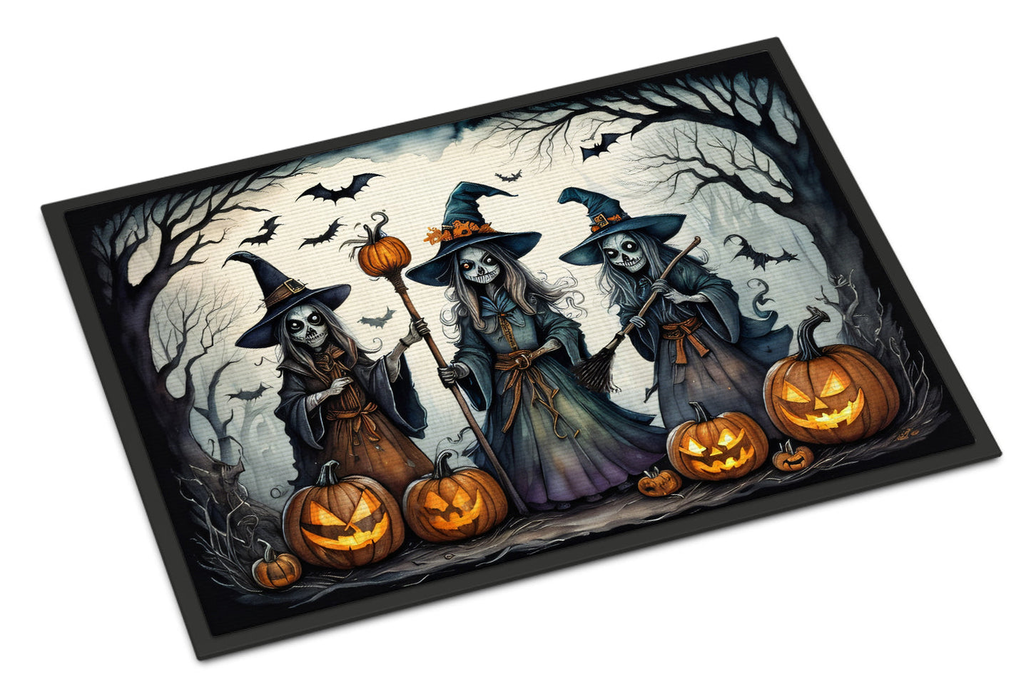 Witches Spooky Halloween Doormat-0