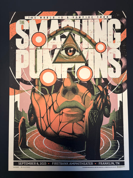 Smashing Pumpkins Poster Franklin, Tennessee 2023 - Wildner Lima