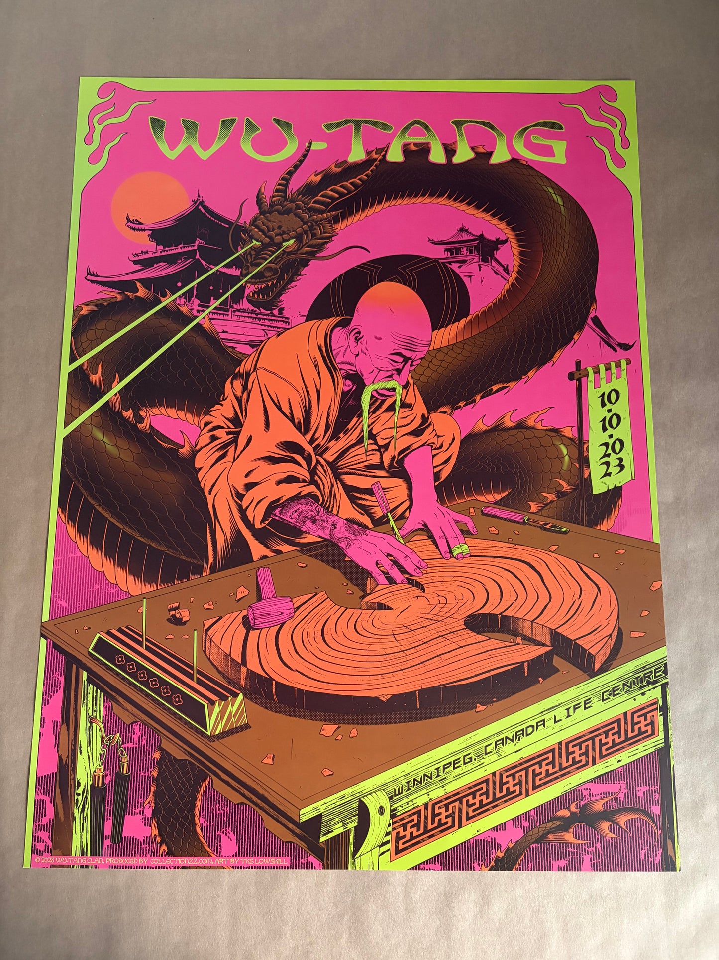 Wu-Tang Clan Poster Winnipeg, Canada 2023 - TKS Lowskill