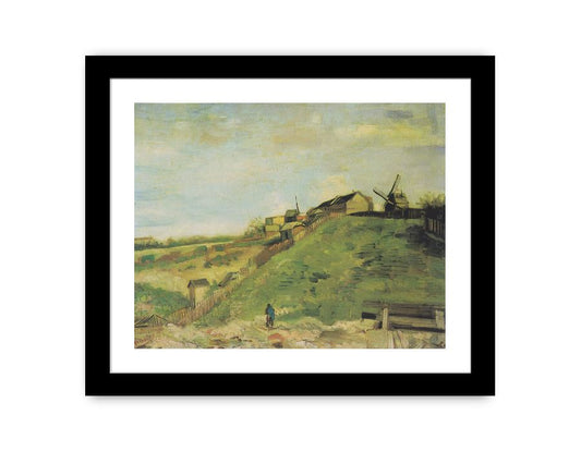 The Hill Of Montmartre By Van Gogh Framed Print-0