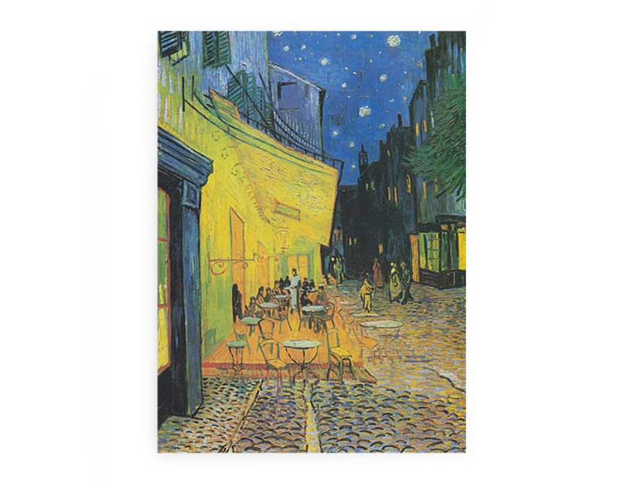 Cafe Terrace at Night Framed Print-1