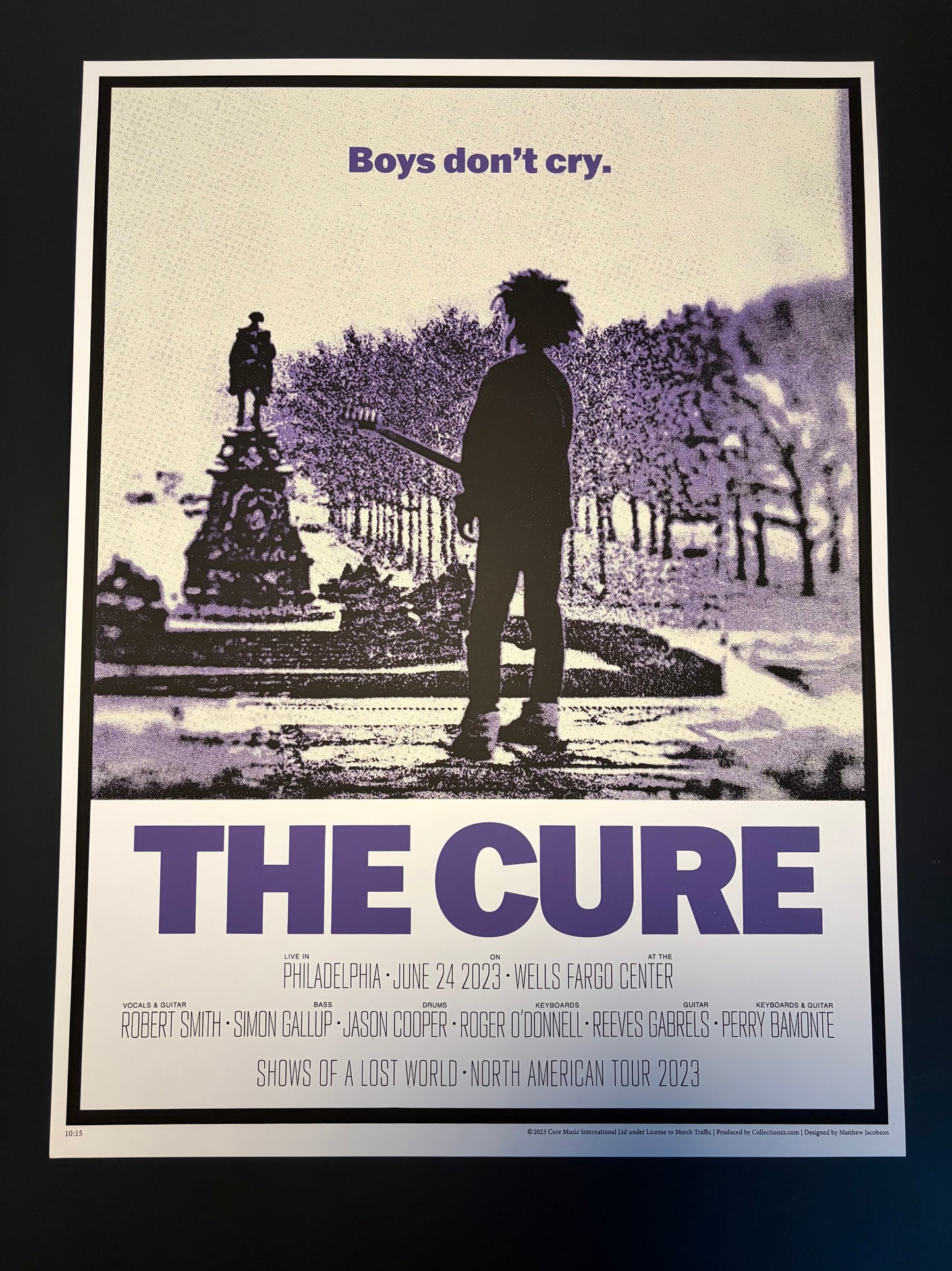 The Cure Poster Philadelphia, Pennsylvania 2023