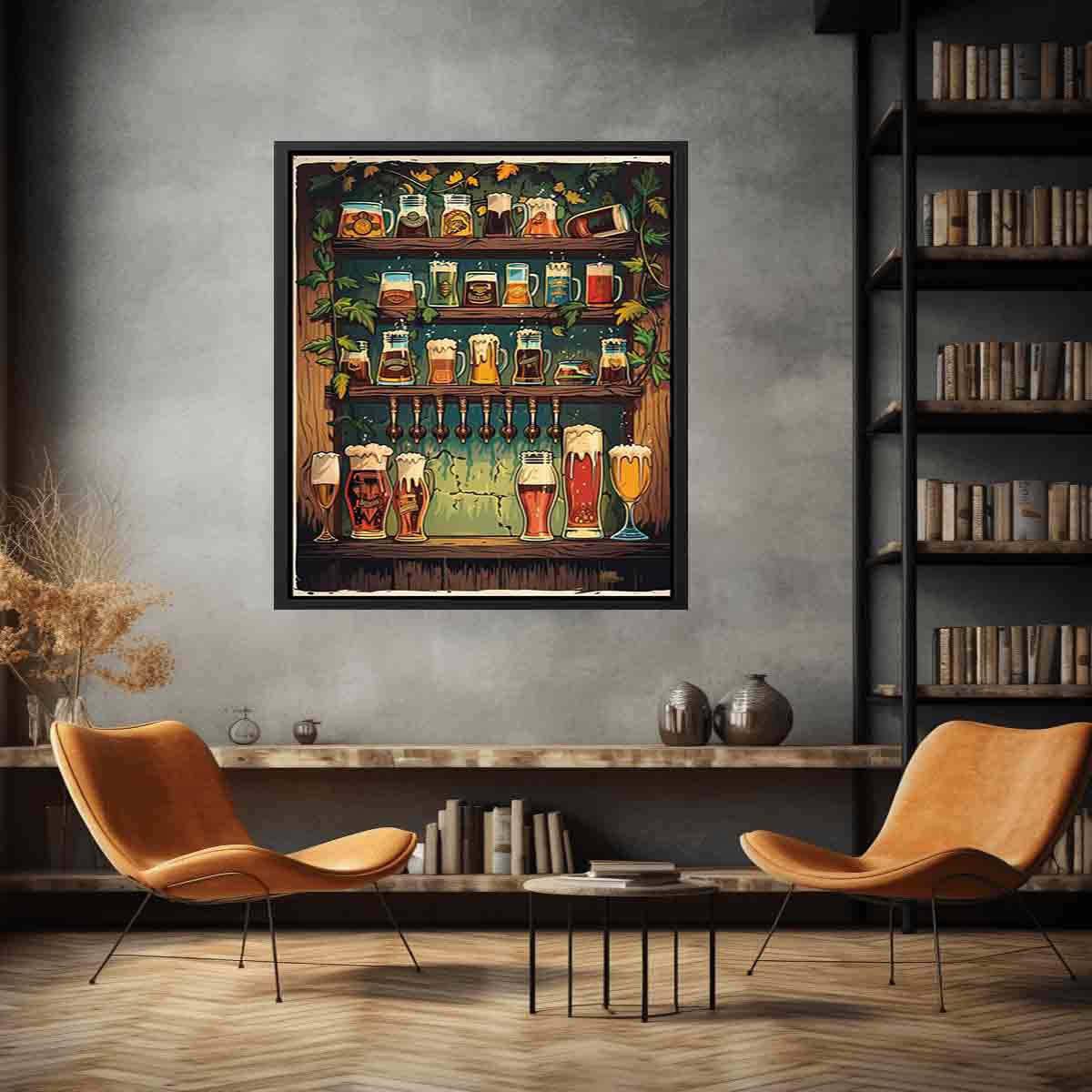 Vintage Beer Framed Print-4