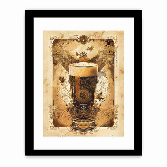 Vintage Beer Frame Print-0