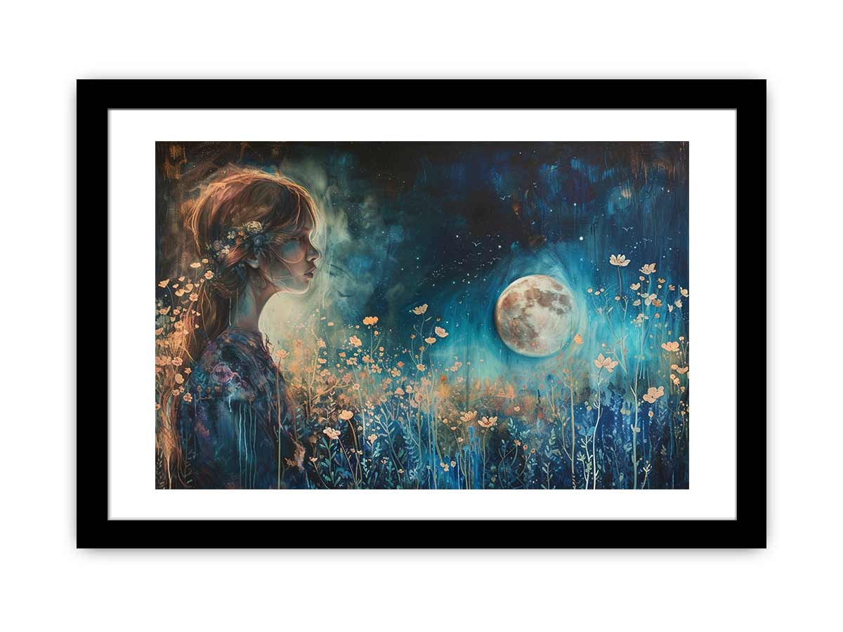 Beautiful Moon Framed Print-0