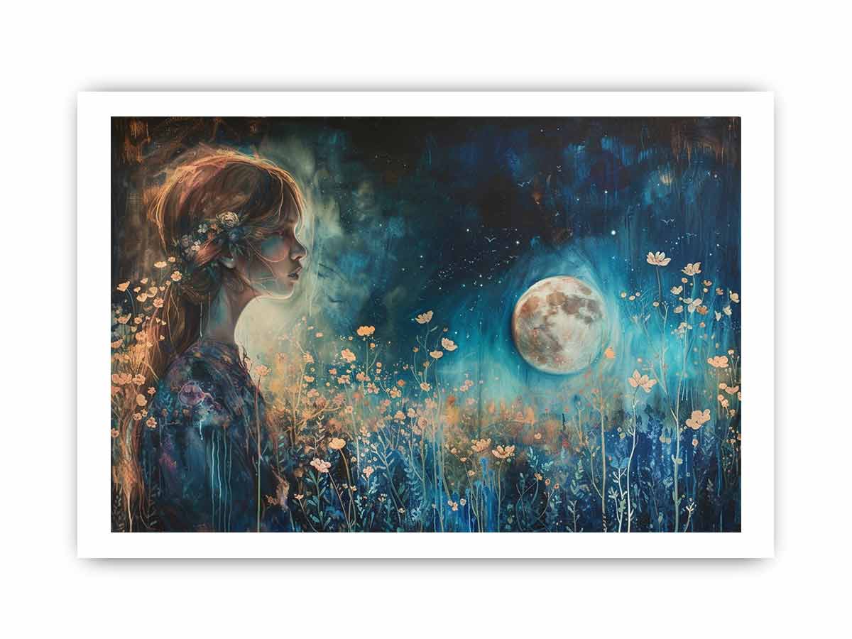 Beautiful Moon Framed Print-3