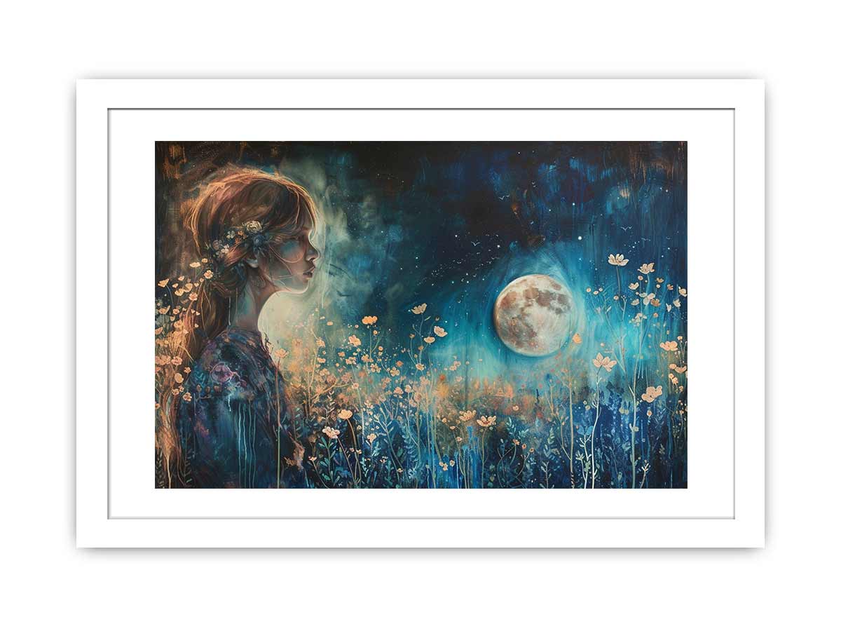 Beautiful Moon Framed Print-1